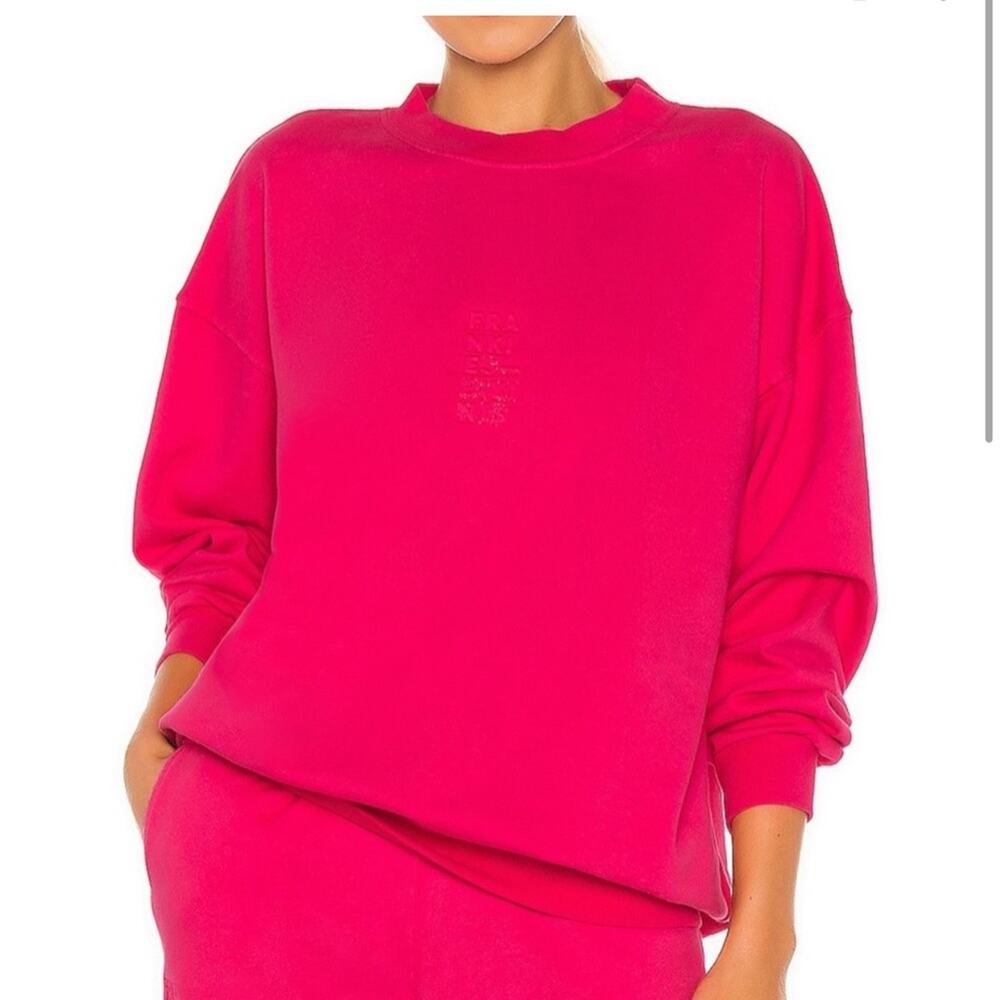 Frankies Bikinis x Revolve Bennie Crewneck in Rosewood ONE SIZE